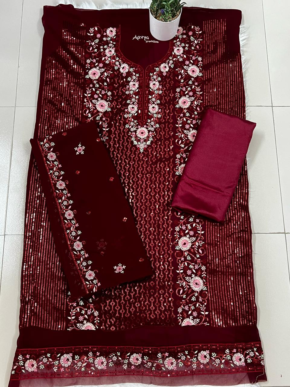 premium quality pure georgette salwar kameez