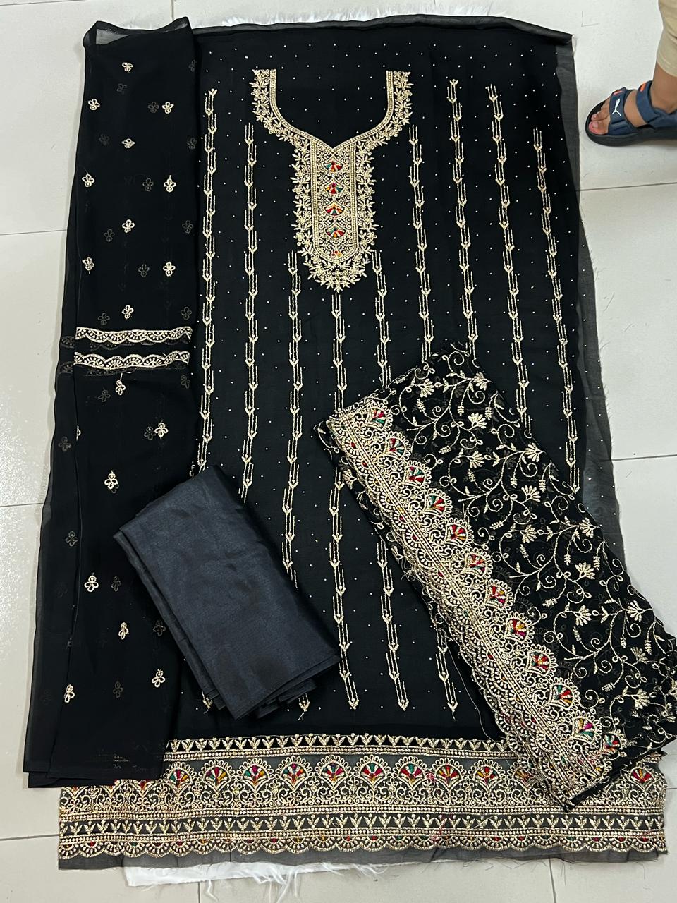 pure georgette salwar kameez